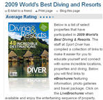 2009 World's Best Diving and Resorts