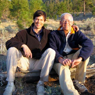 Jim with Dad near Flagstaff Arizona