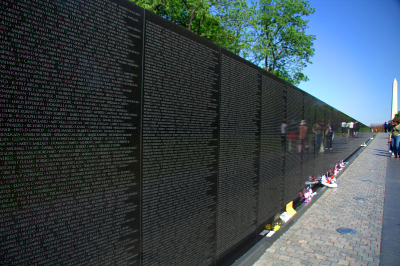 Image result for vietnam war memorial DC